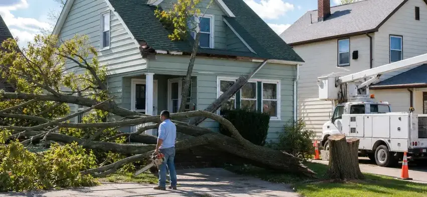 Storm damage restoration in Wisconsin Rapids, WI by Lane Water Damage Restoration
