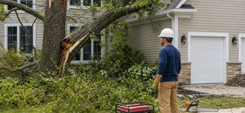 Winter storm damage in Wisconsin Rapids, WI by Lane Water Damage Restoration