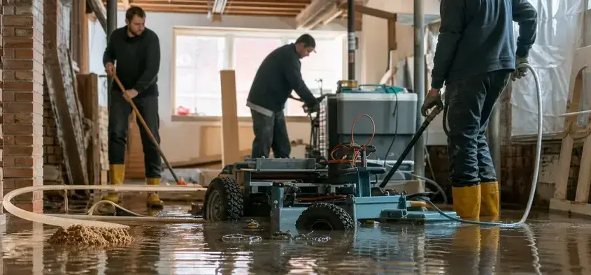 Flooded basement repair in Wisconsin Rapids, WI by Lane Water Damage Restoration